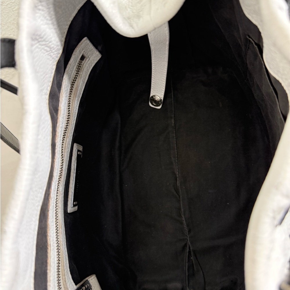 Jimmy Choo White Leather embossed Star Tote - Picture 7 of 12